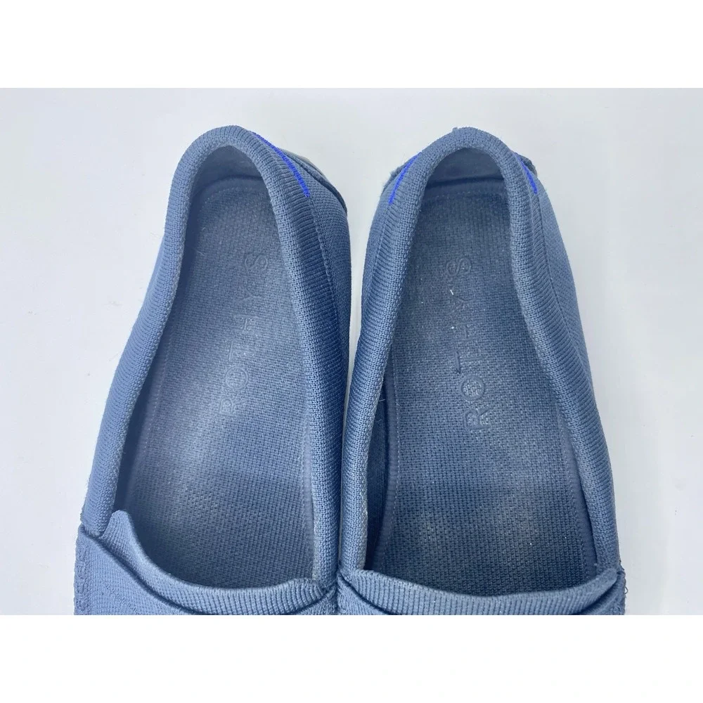 ROTHY'S Driver Loafers Blue Pegged Outsole Mens Size 12.5 Slip On Comfy Casual